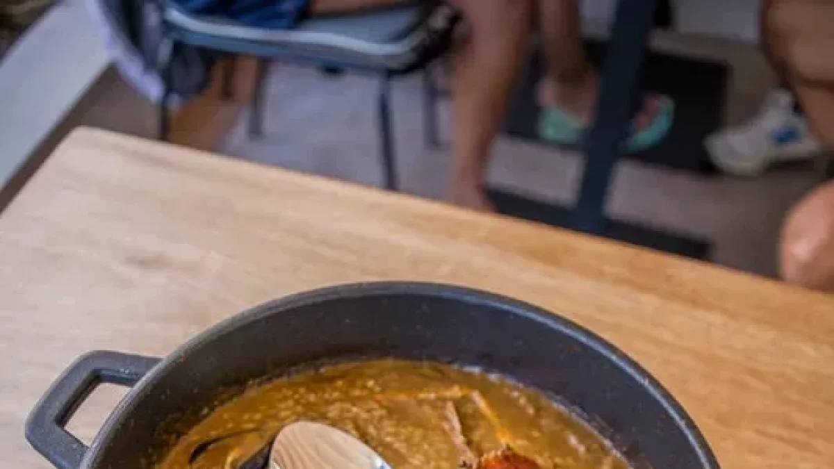 Imagen del arroz meloso con cangrejo azul de El Pòsit del Serrallo.