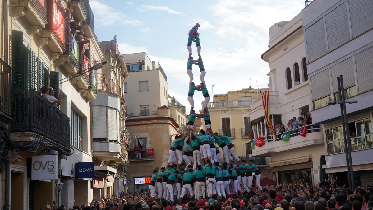 El 2de9fm dels Castellers de Vilafranca va ser el millor castell de l’actuació el 2024.