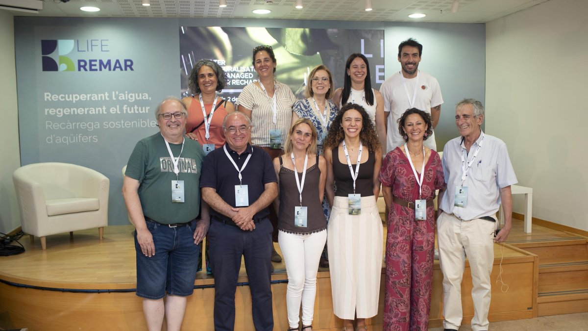 Los responsables del proyecto LIFE REMAR.