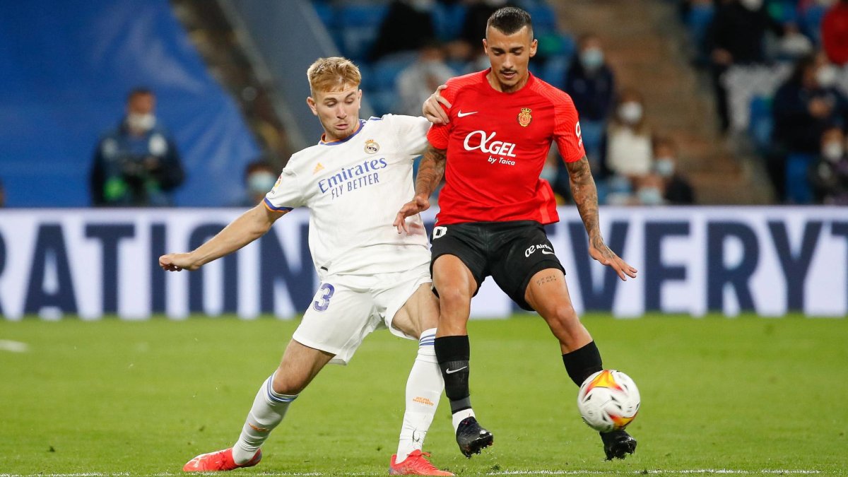 Imagen de Sergio Santos en su debut con el primer equipo del Real Madrid.