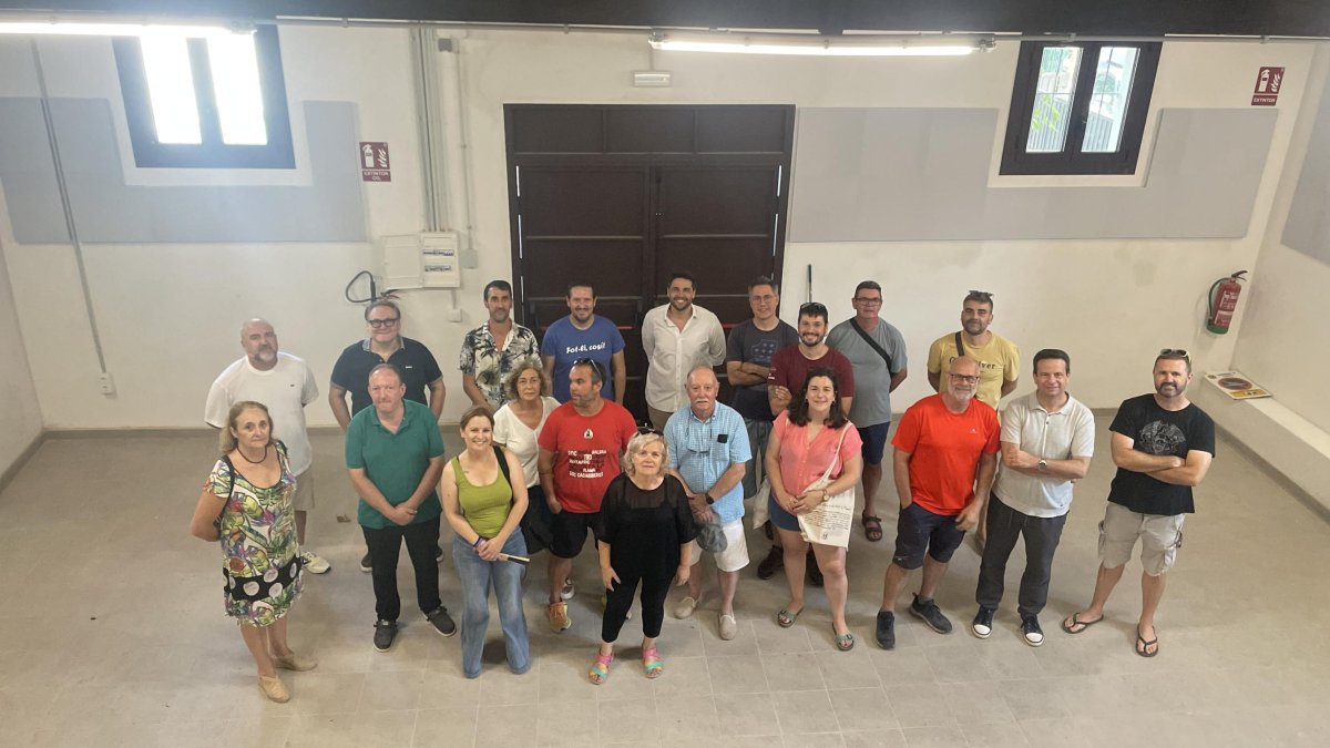 Visita a las obras de la Casa de la Fiesta de Cambrils.
