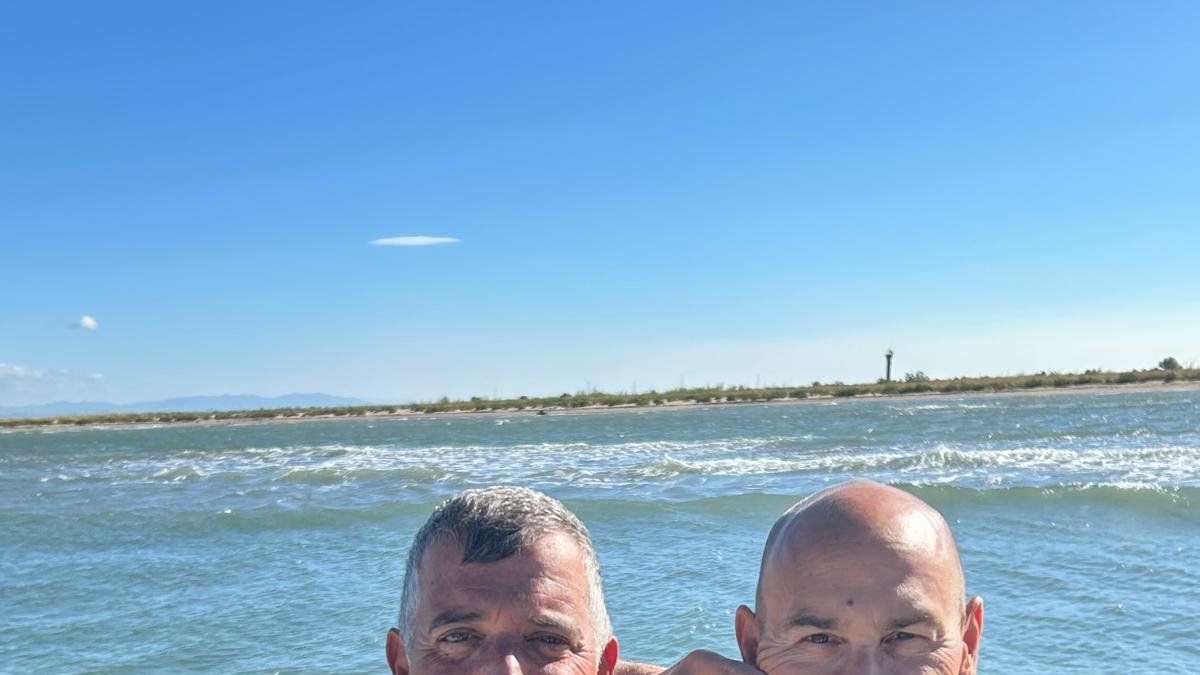 Els nedadors Joan Carlos Adell i Jordi Cervera.