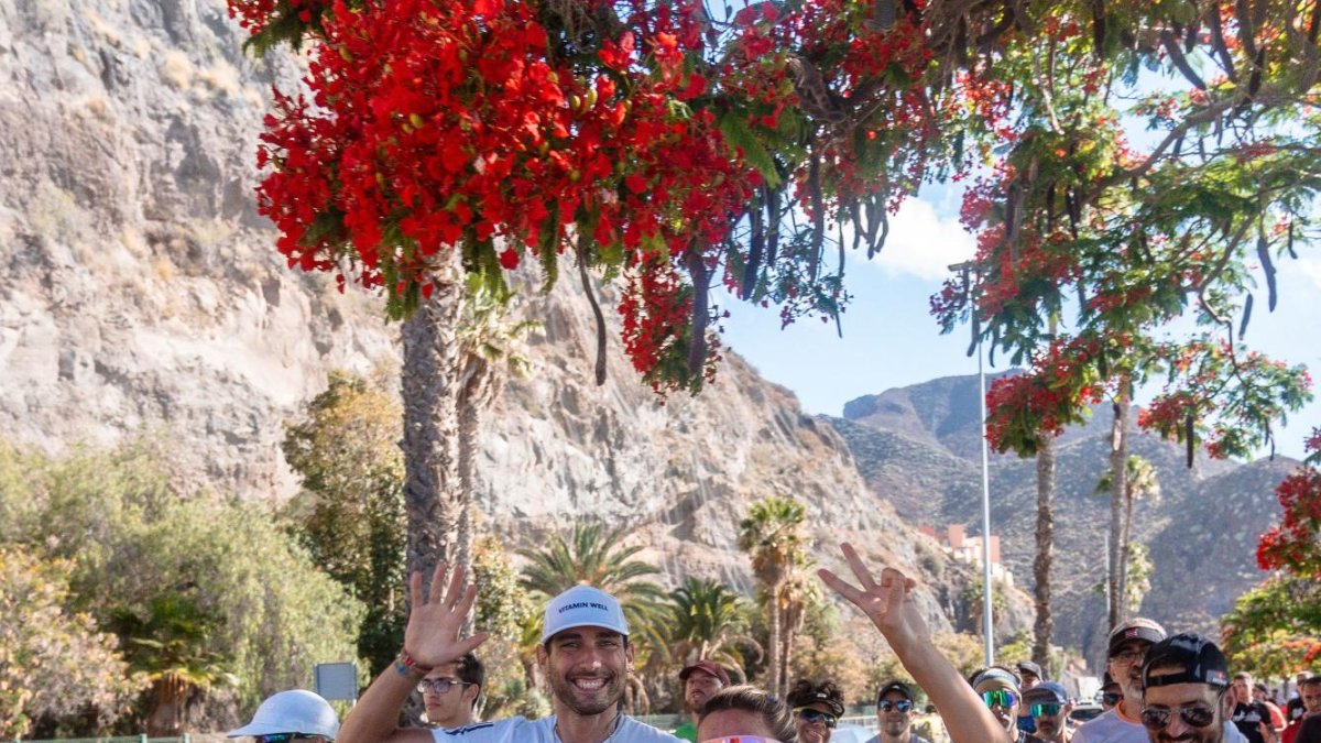 El conocido atleta Sergio Turull durante el reto 50-50-50.
