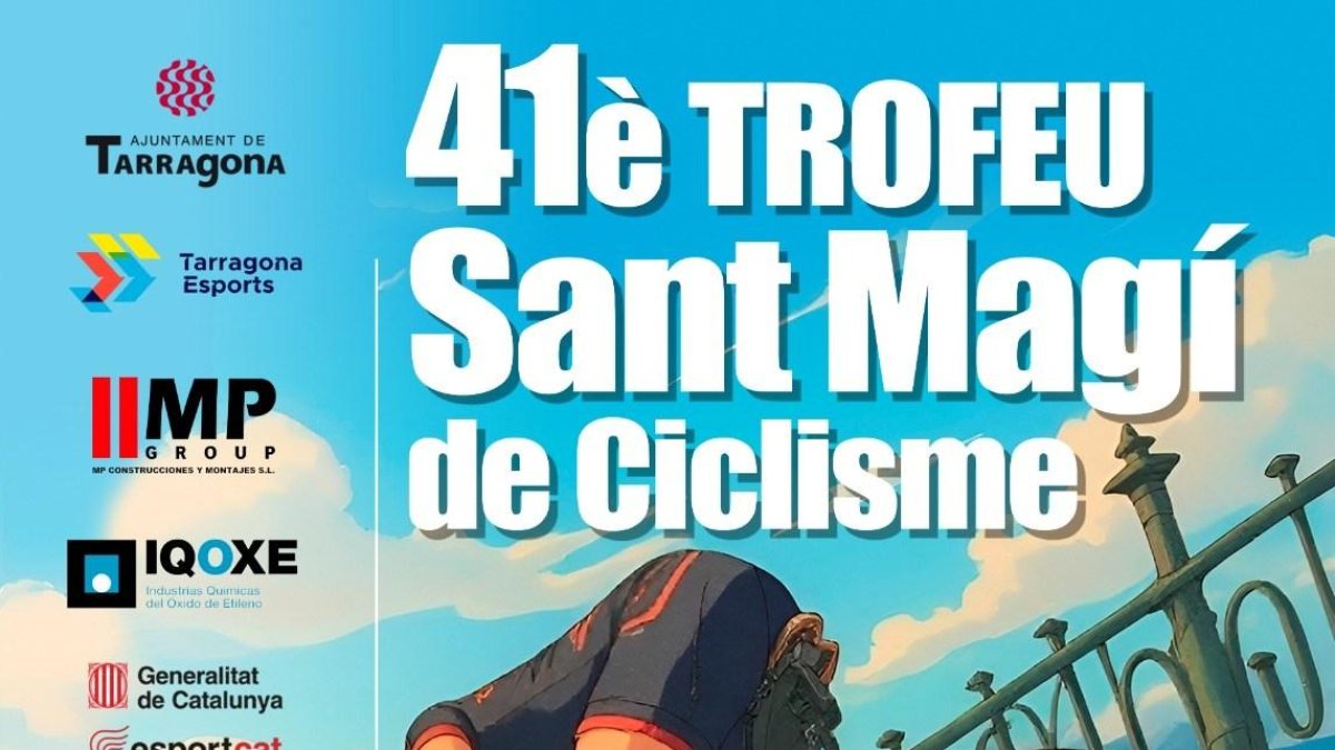 Cartell del Trofeu de Sant Magí de ciclisme.