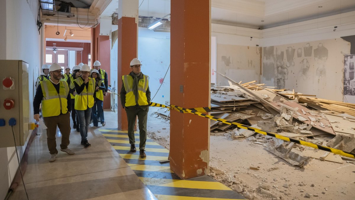 Fotografía de archivo del inicio de las obras de reforma del Museo de Arte e Historia de Reus.