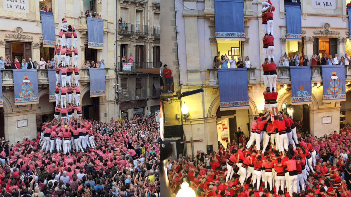5de9f de la Colla Vella i 2de9fm de la Joves de Valls a Firagost 2025.