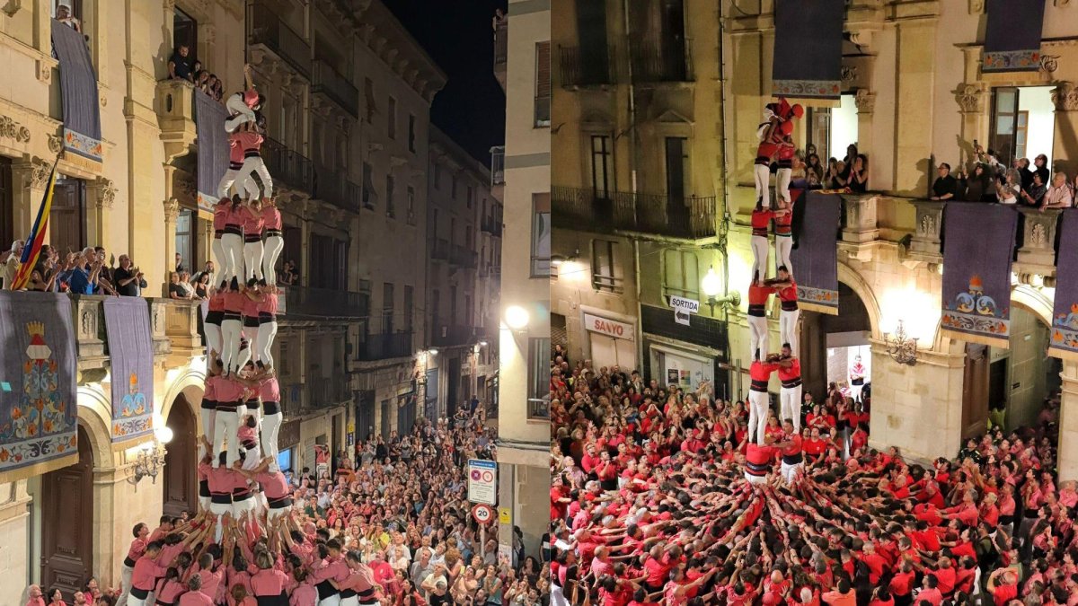 4d9fp de la Colla Vella i 2d8sf de la Joves a Valls.