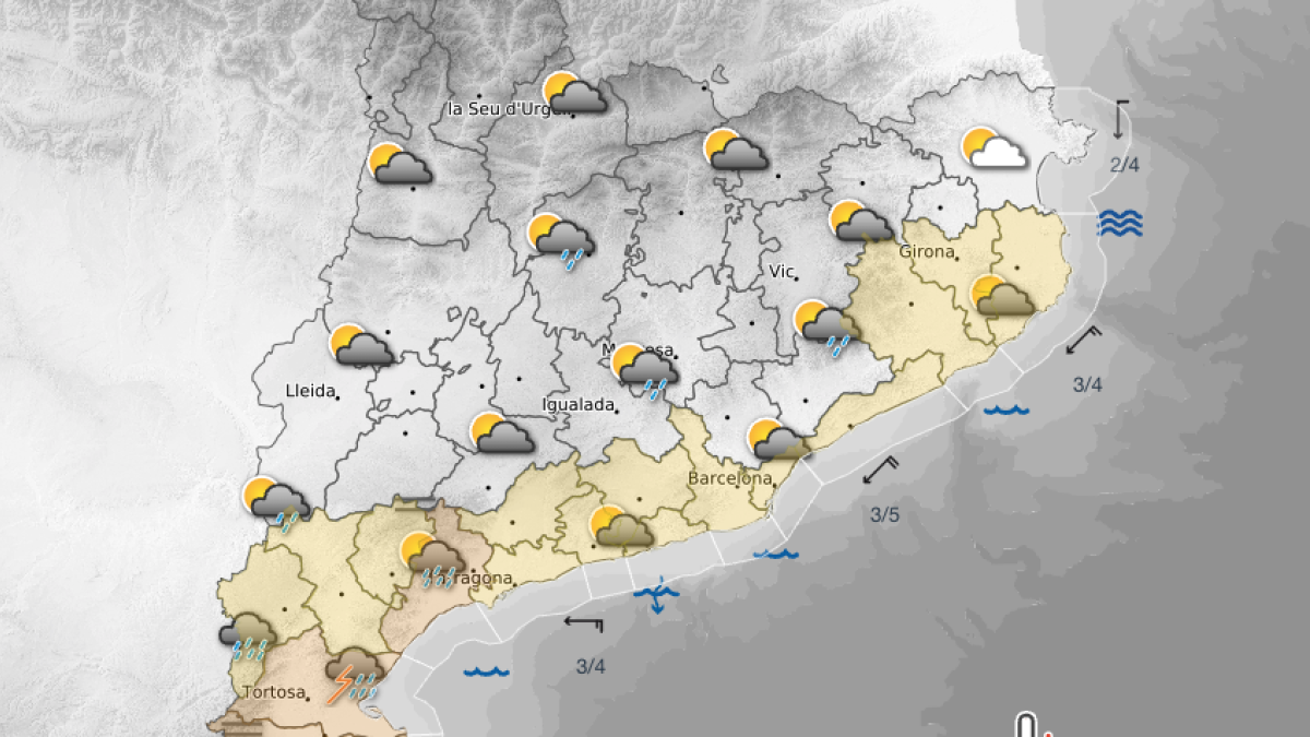 Previsió del temps per aquest diumenge