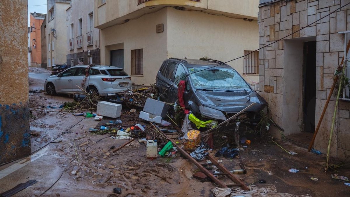 Imagen de las consecuencias de las lluvias torrenciales de la DANA Alice en el Montsià.