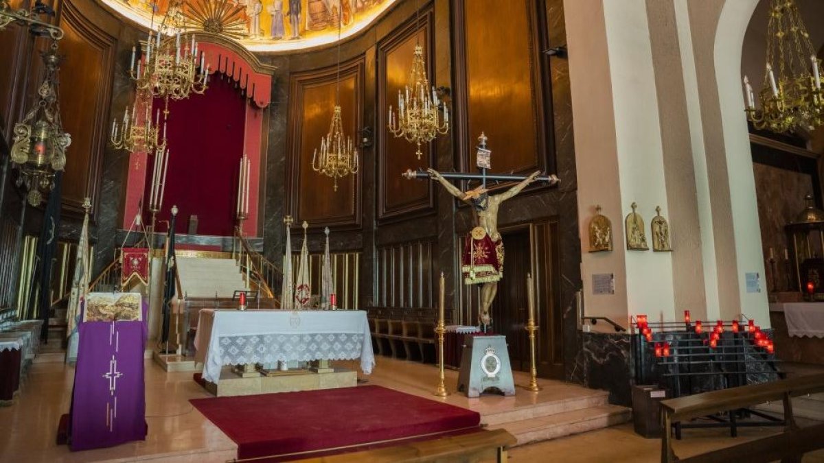 Fotografía de archivo del interior del Templo de la Purísima Sangre de Reus.