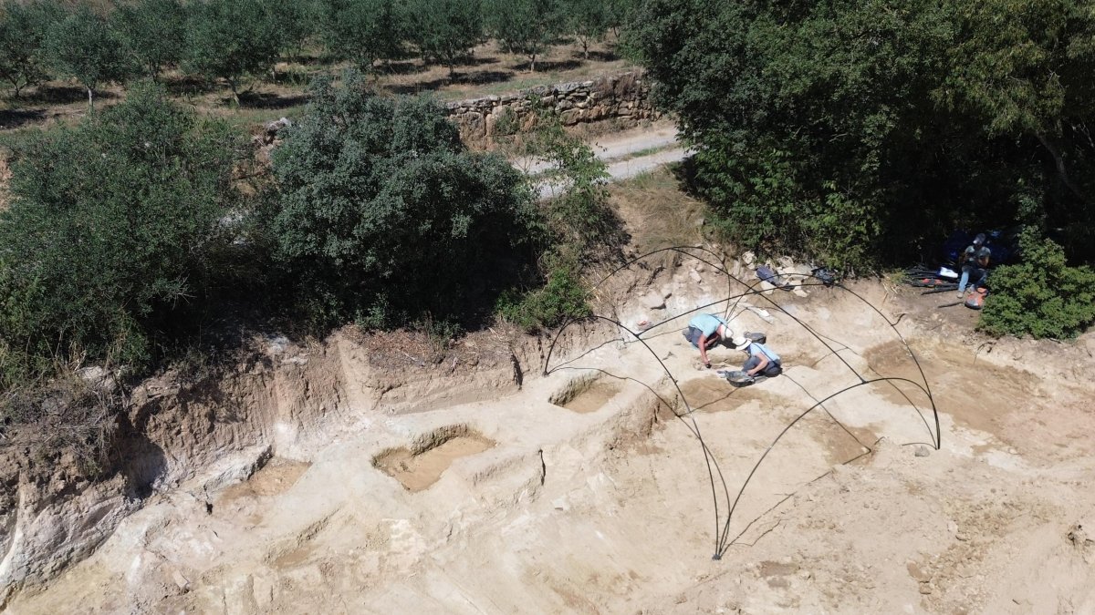 La fossa a l'Era de Cal Lico, a Alentorn