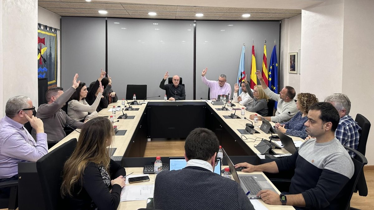 Imagen del pleno de la Canonja.