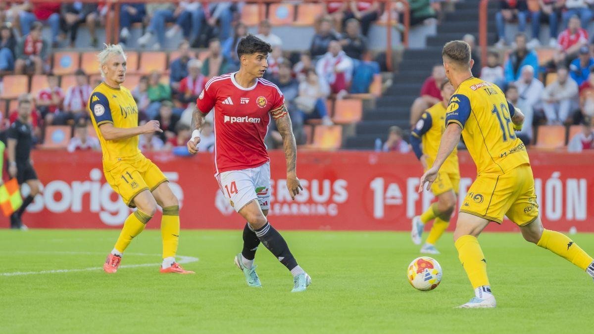 El capità, Óscar Sanz, durant un partit d’aquesta temporada.