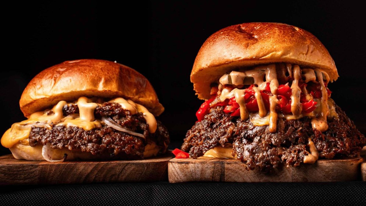 Imagen de varias hamburguesas del Burguitos.