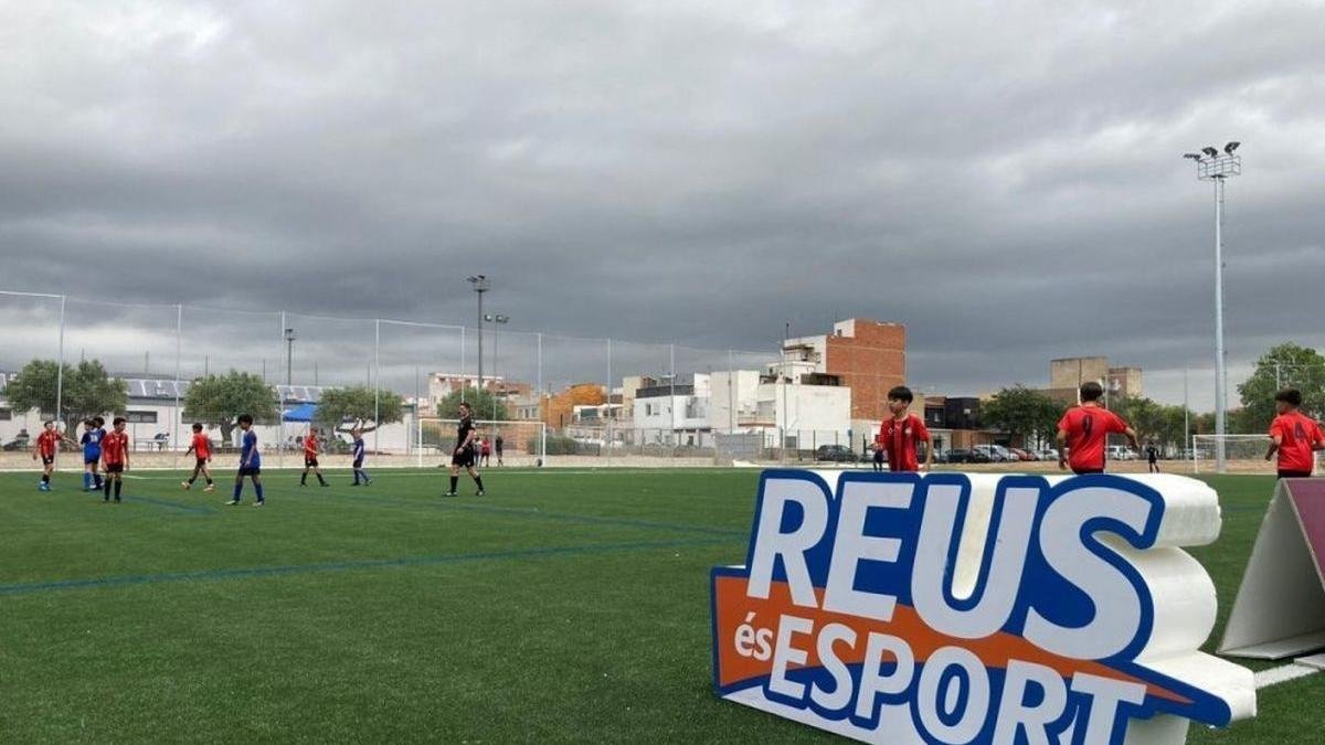 Fotografía de archivo de la inauguración del campo de fútbol anexo al Estadio Municipal.