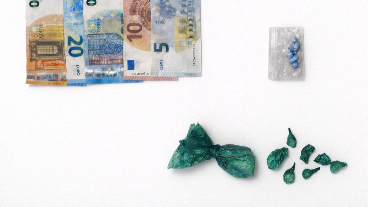 Objetos intervenidos durante el cacheo.