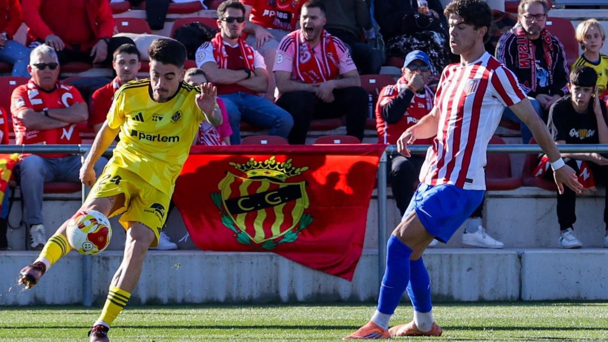 Aitor Gelardo durant el duel.