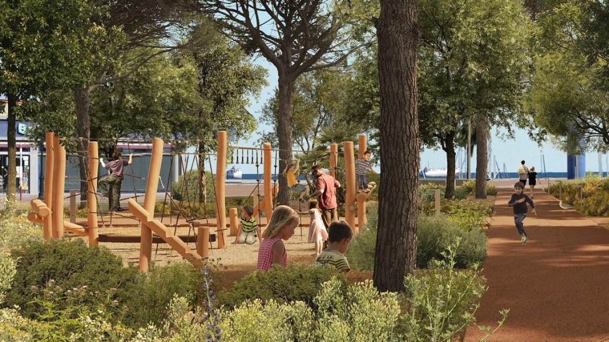 El Parc del Port contará con 200 árboles y más de 14.500 plantas y arbustos.