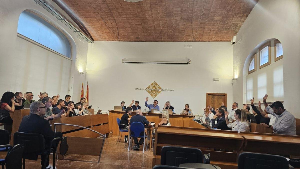 Fotografia d'arxiu del ple del Consell Comarcal del Baix Camp que ahir va aprovar la massa salarial de l'ens de l'exercici 2025.