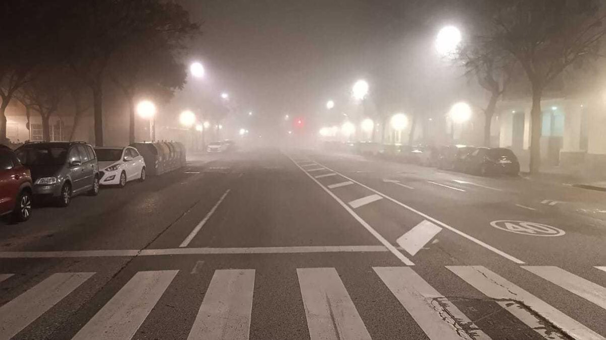 Imatge de la boira a la ciutat de Tarragona.