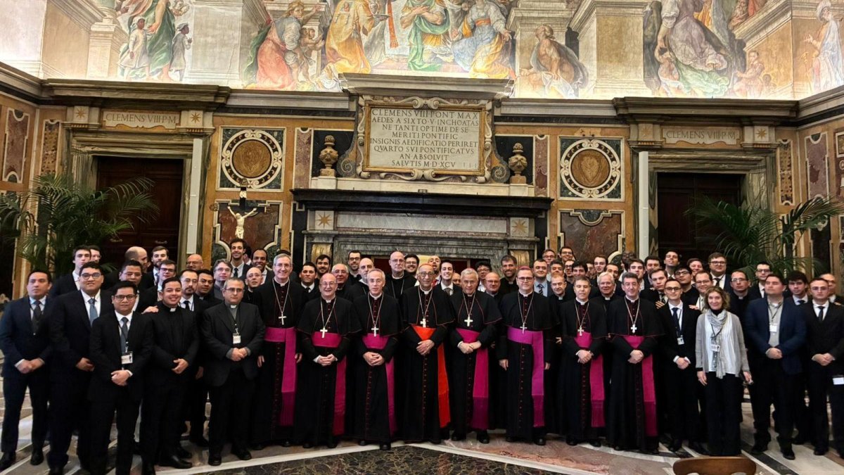 Imatge de la visita al papa Lleó XIV