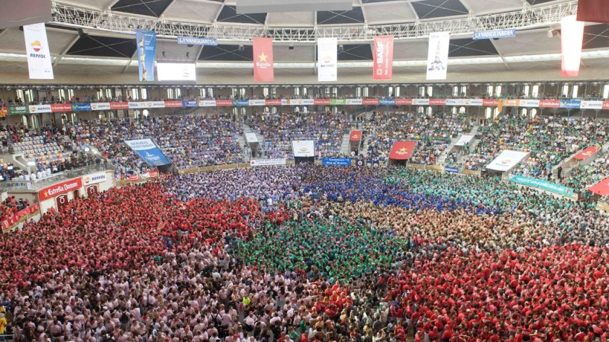 Imatge del XXVI Concurs de Castells de Tarragona.