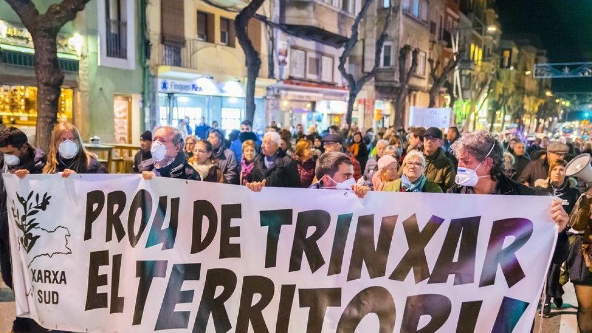 La manifestación en la plaza de la Font