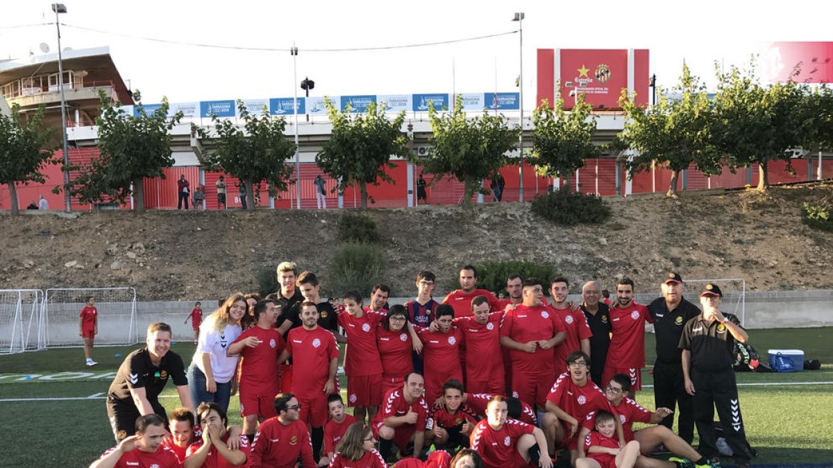 Primer entrenament de l'equip Nàstic Genuine per la nova temporada