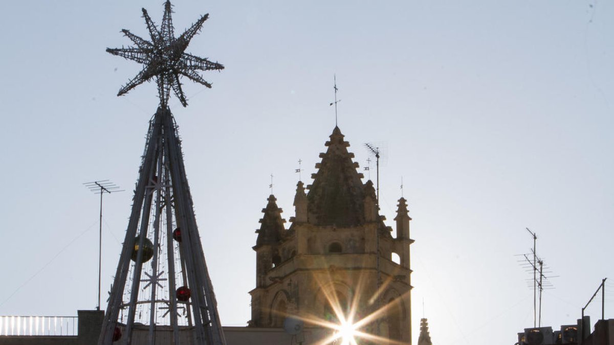 Imatges del solstici d'hivern al carrer del Vidre