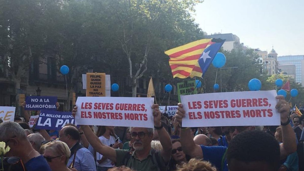 Manifestación 'No tinc por' en Barcelona