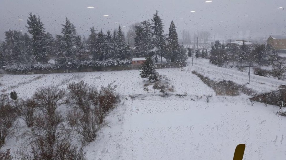 Las imágenes de la nevada en Prades