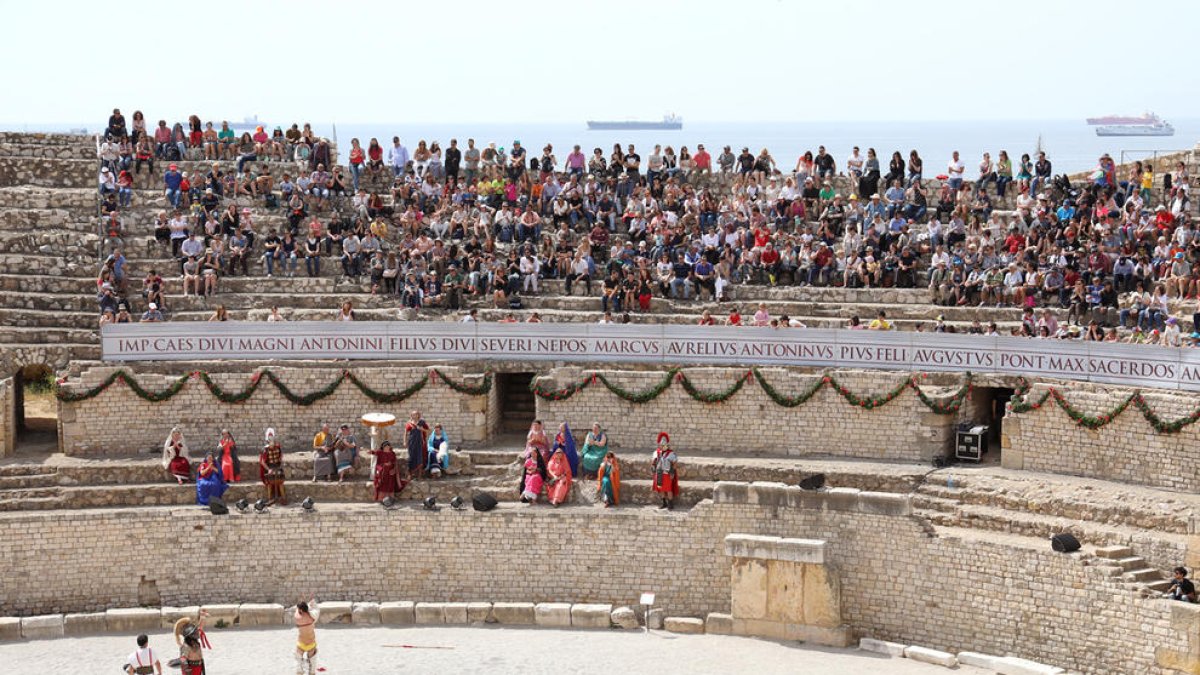 Els gladiadors a l'amfiteatre