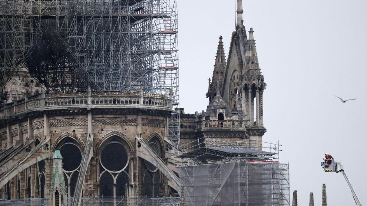 L'incendi de Notre-Dame, en imatges