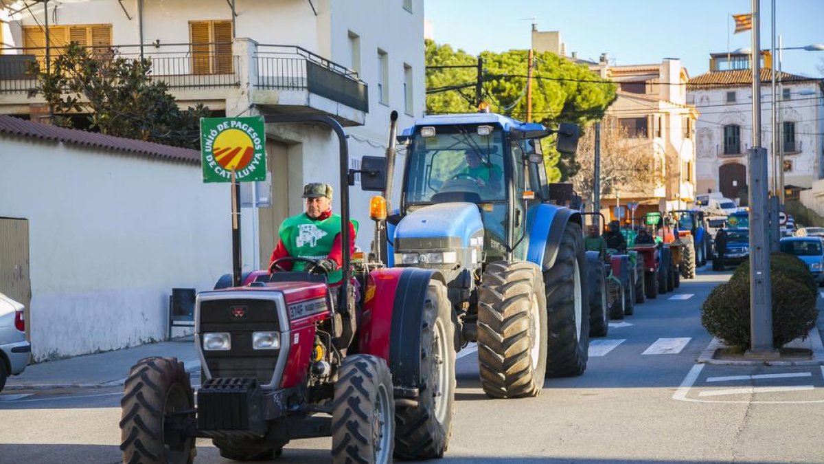 'Tractorada' para reivindicar el sector de la avellana
