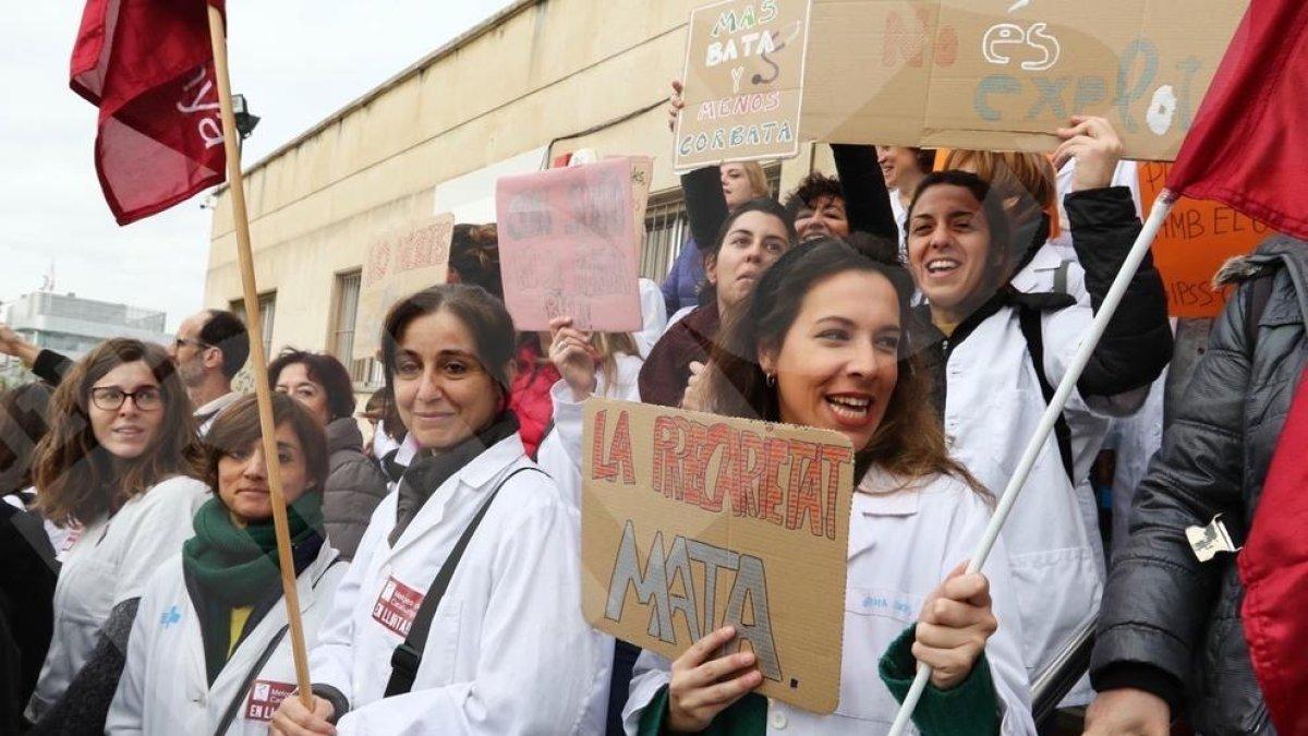 Concentració dels metges a Tarragona