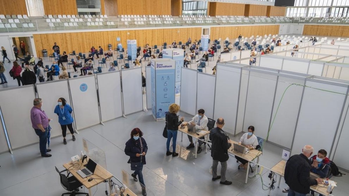 El Palau d'Esports administra 5.442 vacunes entre dimarts i dimecres