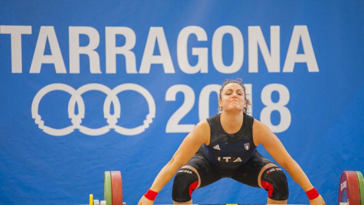 Competició d'halterofilia a Constantí