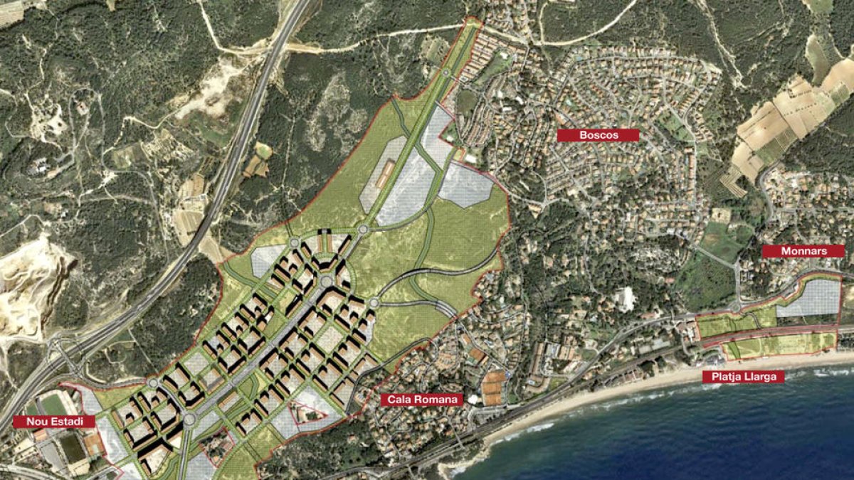 La zona de la Budellera podrà tenir edificis de fins a 9 pisos d'alçada
