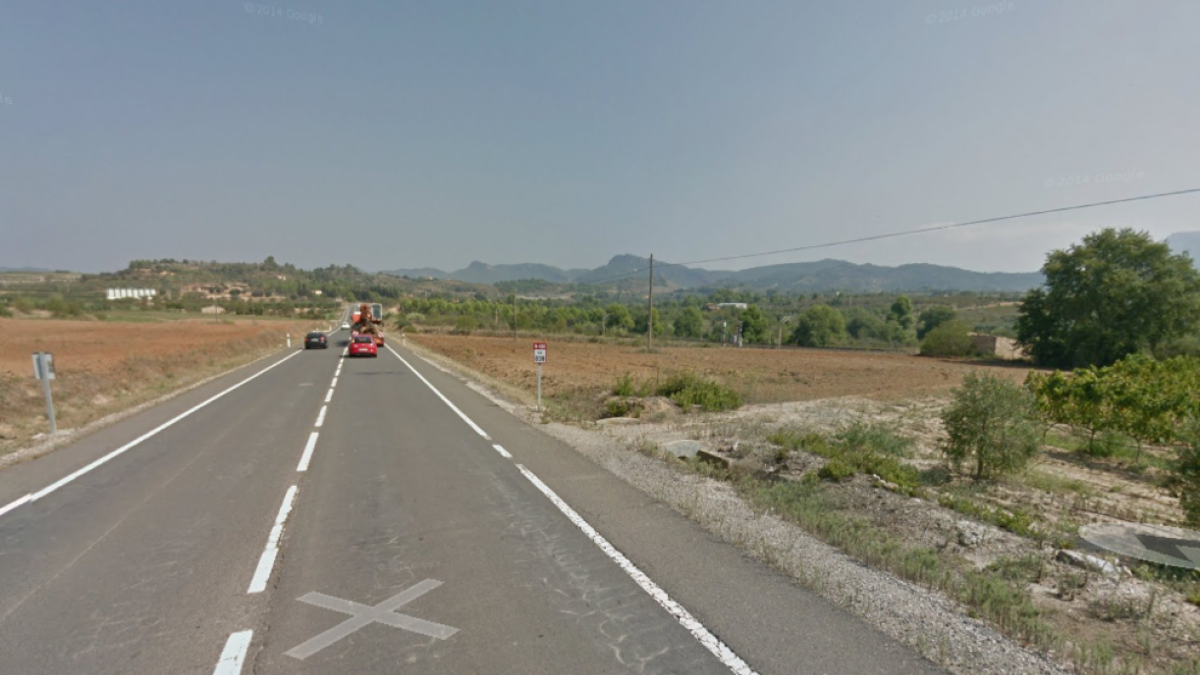 Una herida grave en accidente en la N-420 en Marçà