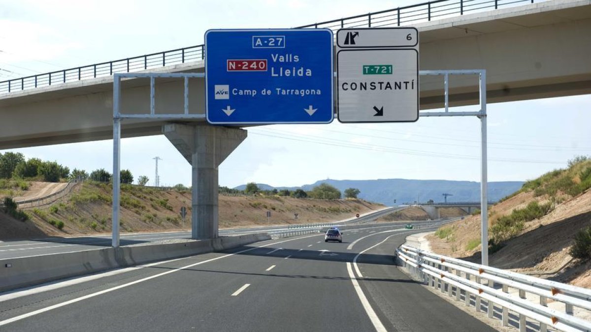 Al A-27 se podrá circular a 120 km/h a principios de noviembre