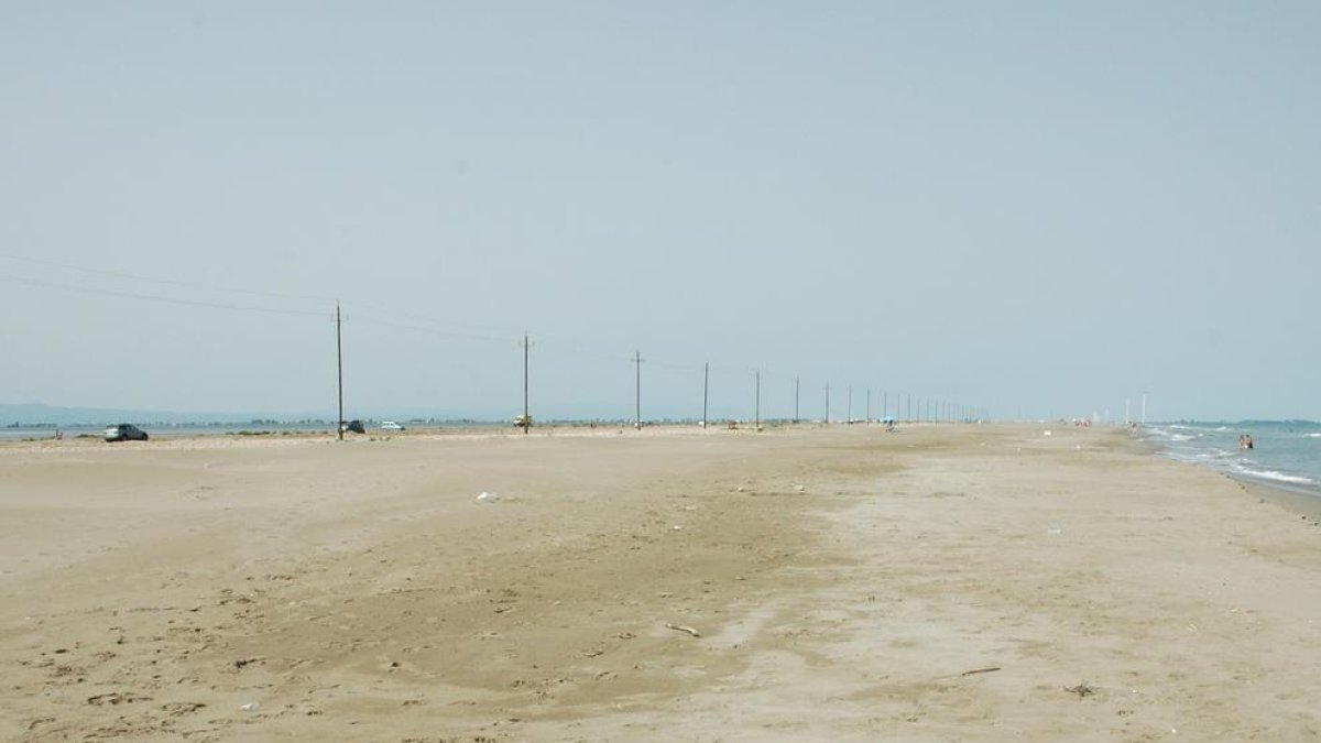 El Ministeri de Medi Ambient retirarà l'antiga línia elèctrica aèria de la barra del Trabucador