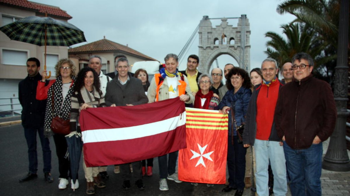 viatge, Letònia, tram, periodista, Via Catalana, recorregut, Alcanar, Catalunya, ANC, Amposta, Otto Ozols