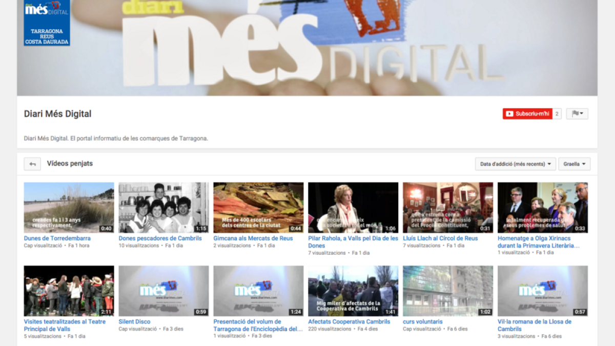 L'actualitat feta vídeo, a Youtube