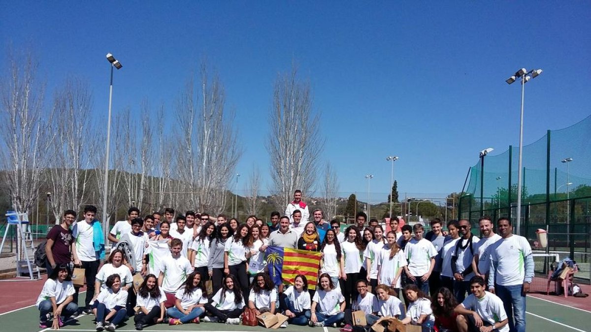 El Club Sports Tennis Cunit acull a un grup de joves procedents d'Egipte
