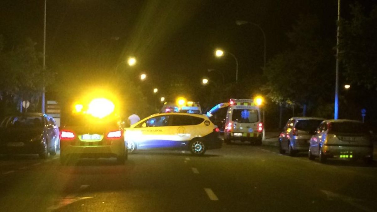 Un motorista resulta herido en colisionar contra un coche a Vilafortuny