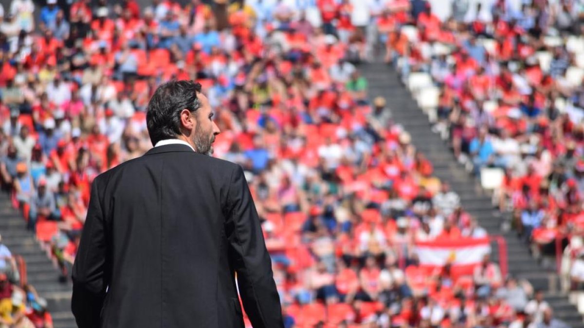 Vicente Moreno: ''Estamos convencidos que sacaremos adelante la eliminatoria''