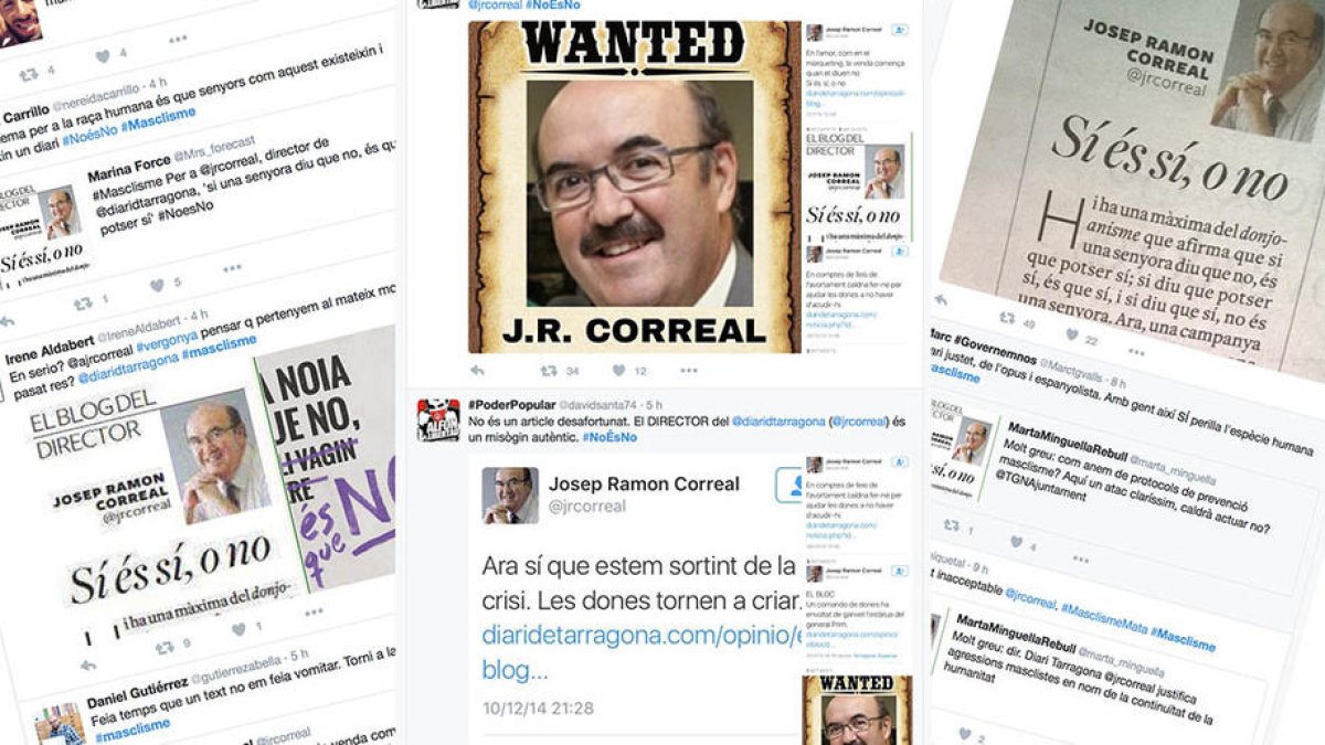 Un artículo machista del director del Diari de Tarragona genera un rechazo masivo a las redes sociales