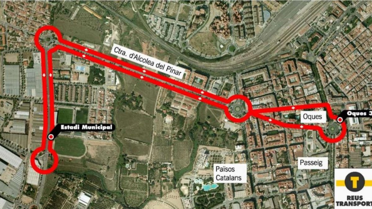 Reus Transport crea la Línea 34 de bus para ir al feudo roig-i-negre