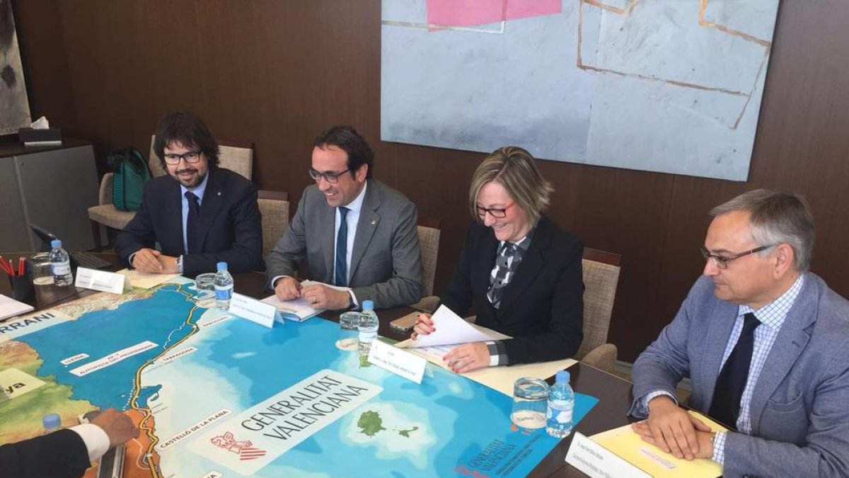 València i Catalunya acorden la defensa conjunta del Corredor del Mediterrani