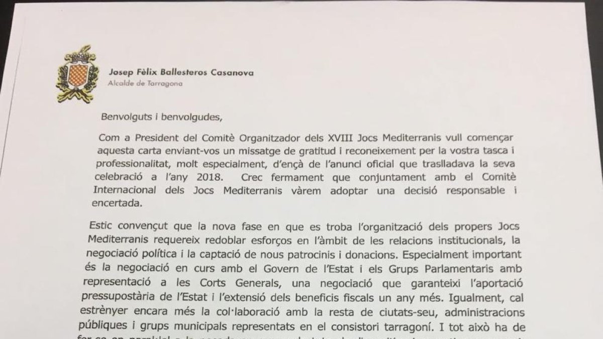Ballesteros i el seu anunci «amagat» de la pèrdua de competències de Villamayor